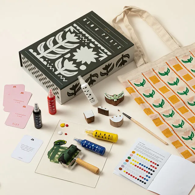 Diy Block Printed Tote Kit