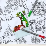 Dinosaur Color In Pajamas 1