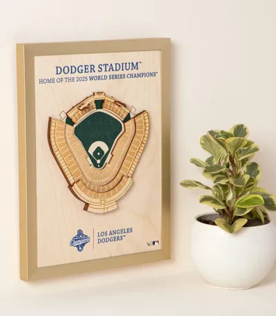 Dodgers' 2025 World Series Champions Stadium Art