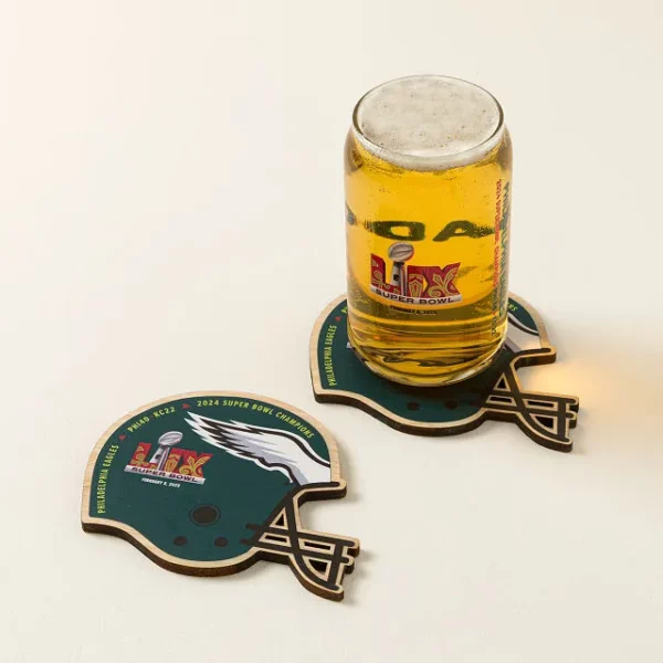 Eagles Super Bowl Lix Champions Coaster Set