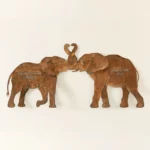 Elephants Intertwined Garden Sculpture Set 1