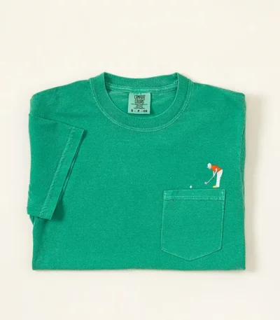 Embroidered Golfer Pocket Tee