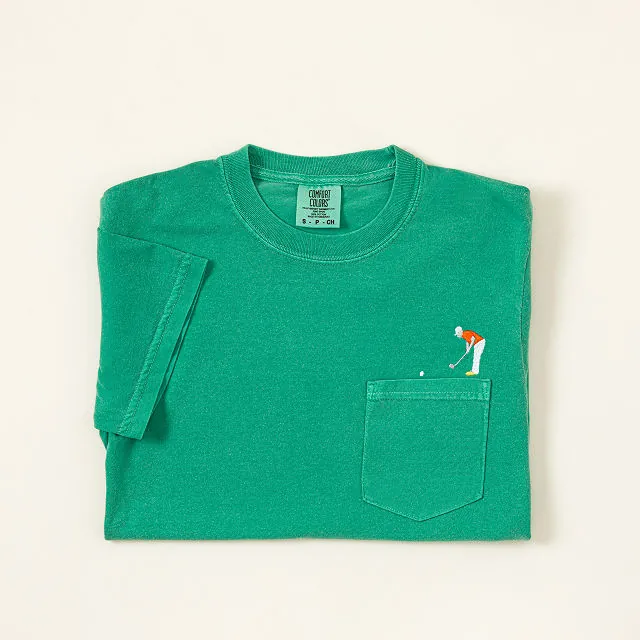 Embroidered Golfer Pocket Tee
