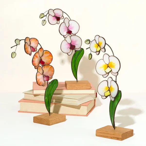 Everlasting Stained Glass Orchid