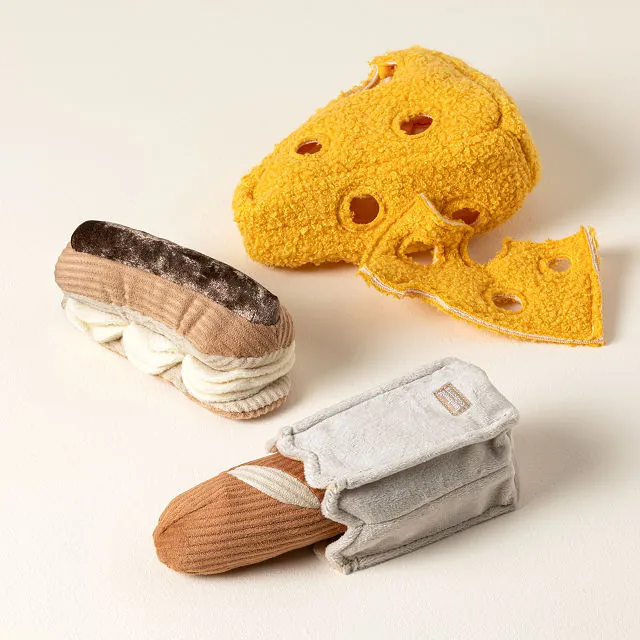 French Boulangerie Dog Toy Collection