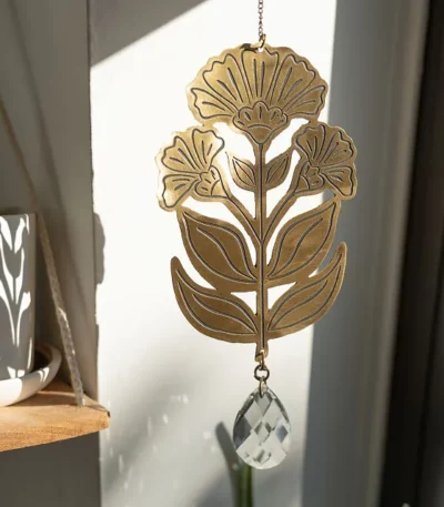 Garden Icon Brass Suncatcher