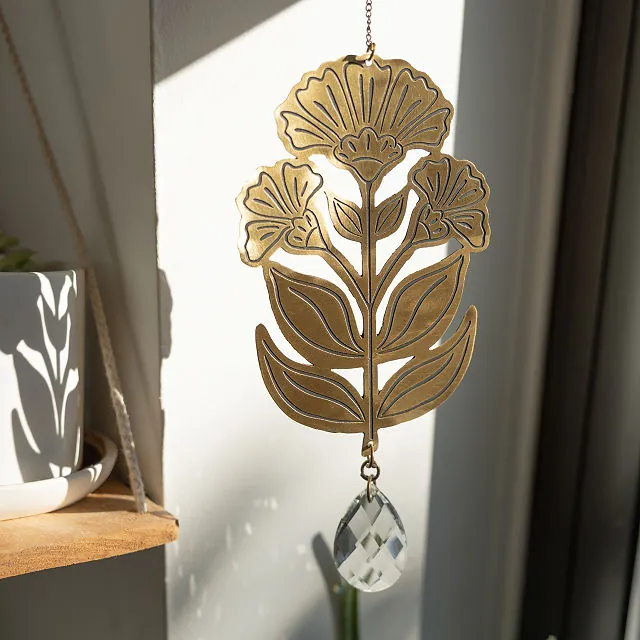Garden Icon Brass Suncatcher