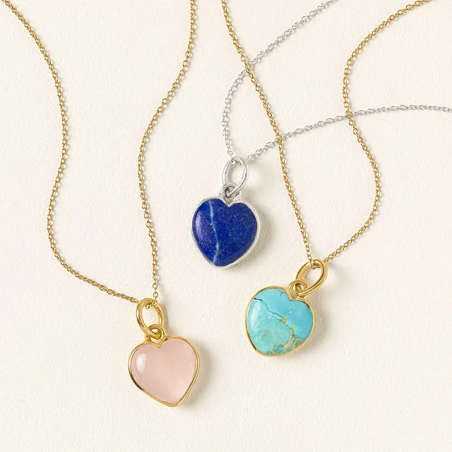 Gemstone Heart Intention Necklace