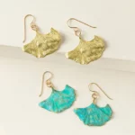 Ginkgo Leaf Earrings