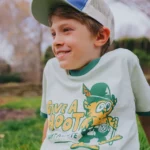 Give A Hoot Don't Pollute Kids Retro Ringer Tee 3
