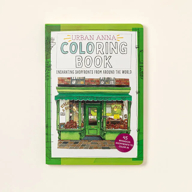Global Shopfronts Wanderlust Coloring Book