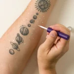 Golden Flecked Glitter Freckles 1