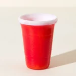 Handblown Glass Red Party Cup 2