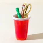 Handblown Glass Red Party Cup 3