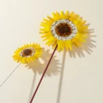 Handmade Glass Garden Stakes - Sunflower 1