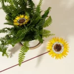 Handmade Glass Garden Stakes - Sunflower 2