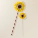 Handmade Glass Garden Stakes - Sunflower 3