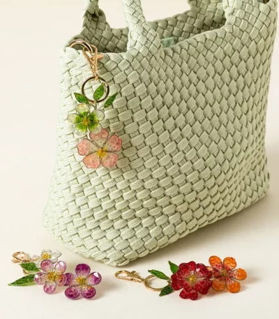 Handmade Wildflower Bag Charm