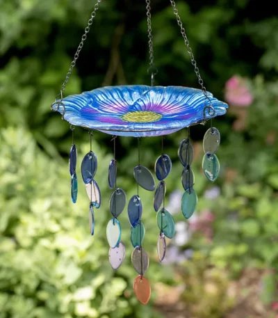 Hanging Bird Bath & Wind Chime