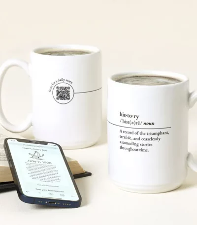 History Every Day Interactive Qr Mug