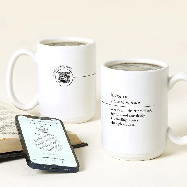 History Every Day Interactive Qr Mug