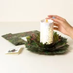 Holiday Candle Pop-up Greeting Card 1