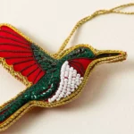 Hummingbird Beaded Ornament 1