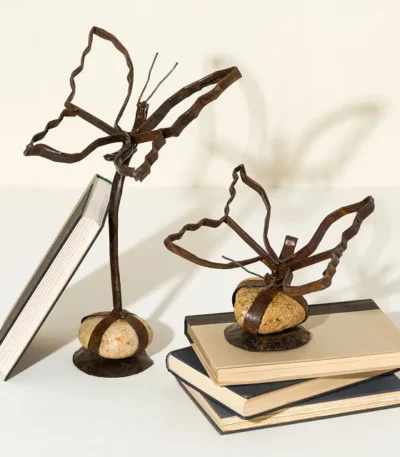 Iron Butterfly Sculpture Set