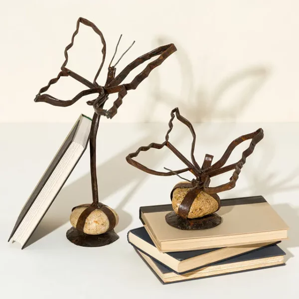 Iron Butterfly Sculpture Set