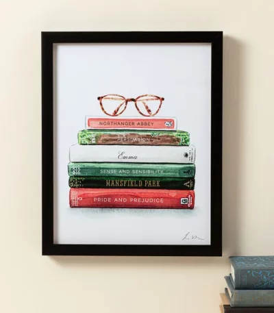 Jane Austen Novel Collection Print