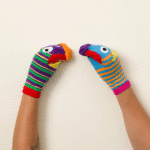 Kids Mismatched Wearable Sock Puppet Socks Set 1