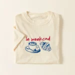 Le Weekend Embroidered T-shirt