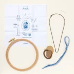 Learn Embroidery Pendant Kit With Hoop 2