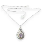Lilac Amethyst Drop Necklace 2
