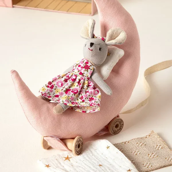 Magnetic Mouse On The Moon Pull Car