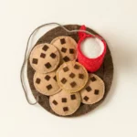 Milk & Cookies Felt Ornament 1