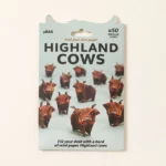 Mini Highland Cows Paper Desk Herd 4