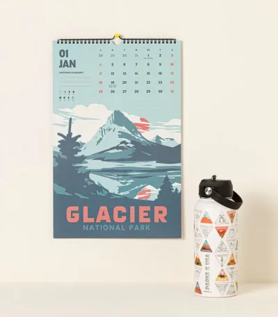 National Parks Calendar With Tearaway Art