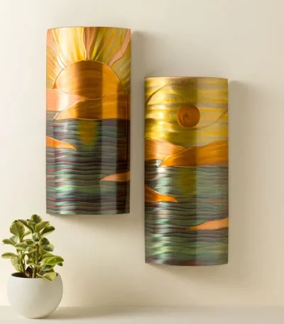 New Horizon Flame Painted Wall Art