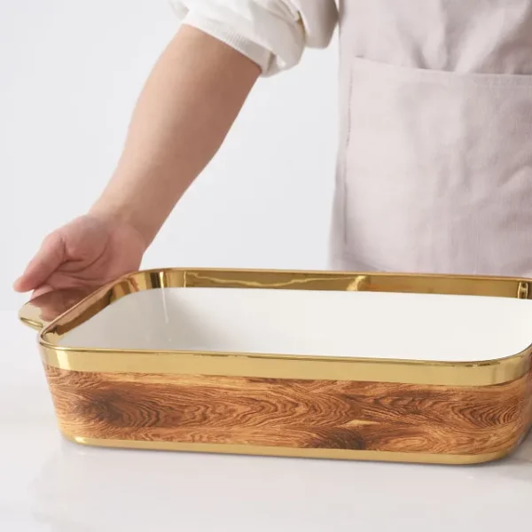 Oven-to-table Porcelain Server