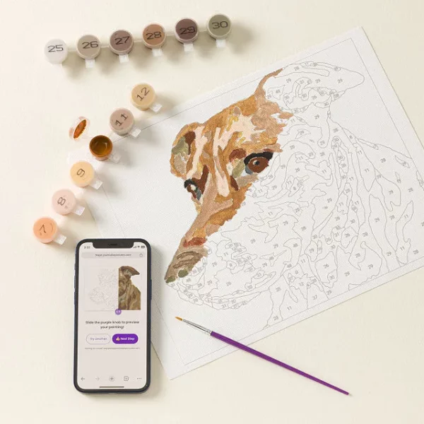 Paint Your Pet By Number Portrait Kit