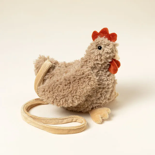 Plush Crossbody Chicken Purse