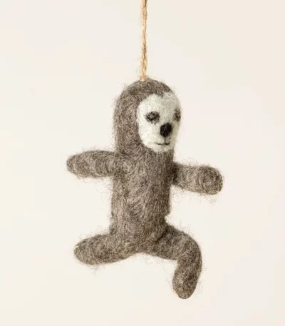 Poseable Sloth Felt Ornament