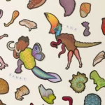 Prehistoric Construction Magnetic Fridge Game