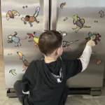 Prehistoric Construction Magnetic Fridge Game 2