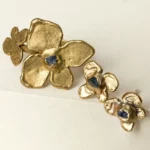 Raw Blue Sapphire Hydrangea Jewelry 1