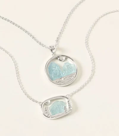 Raw Gemstone Glacier Necklace