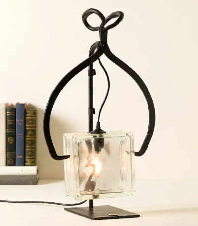 Reclaimed Ice Tong Table Lamp