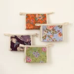 Repurposed Cotton Sari Cosmetic Pouches 1