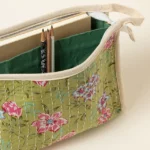 Repurposed Cotton Sari Cosmetic Pouches 3